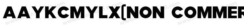 AaYKCMYLX(Non CommercialUse)字体转换